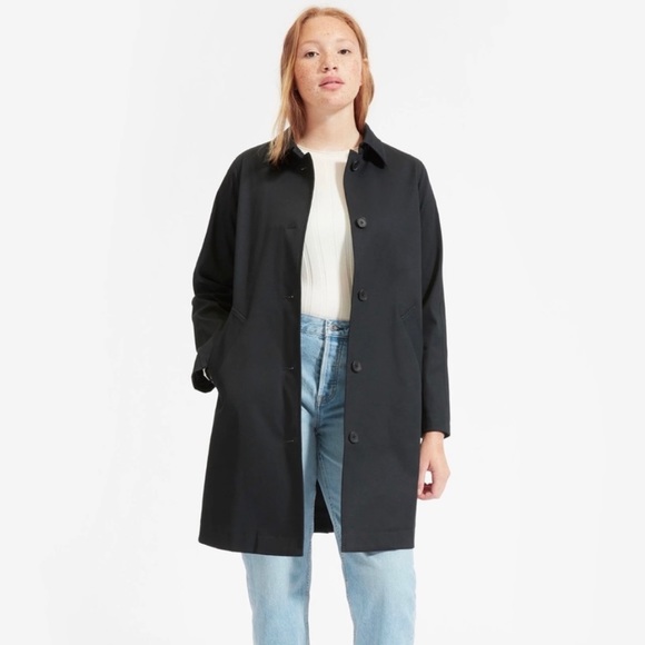Everlane Jackets & Blazers - NWOT Everlane The Mac Trench Coat Black